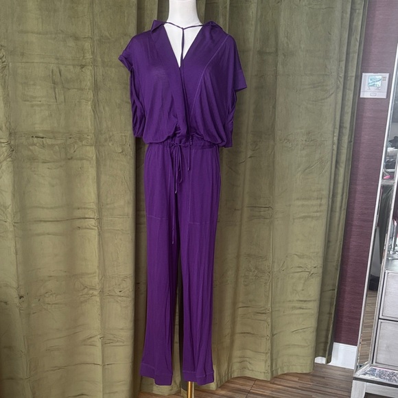 Diane Von Furstenberg Deep Purple Jumpsuit, S